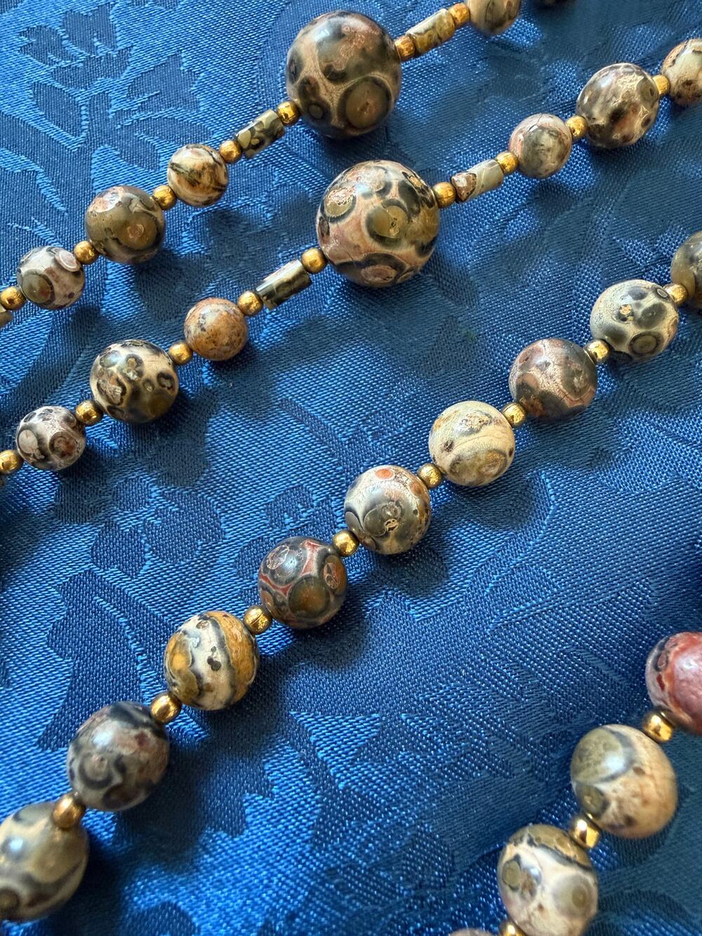 Handmade Jasper Necklace & Earring Set (2 Necklaces + Matching Earrings) MRL4